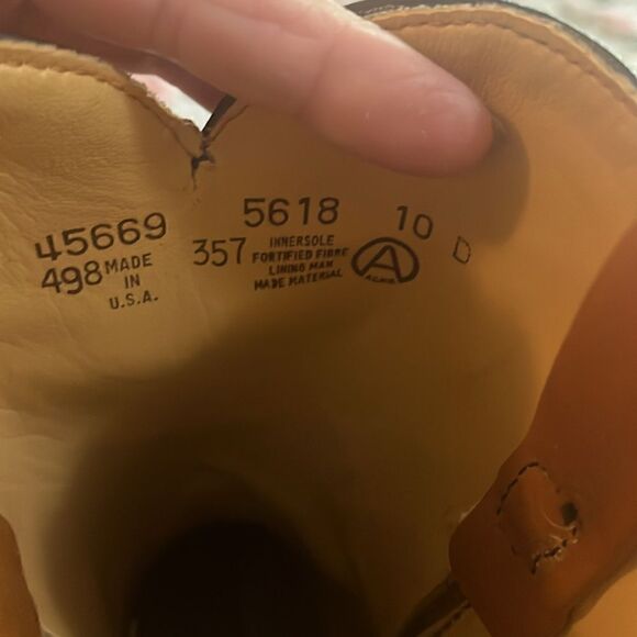 Vintage acme leather boots main image 5